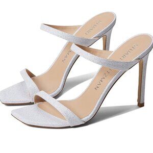 Stuart Weitzman Aleena 100 White heeled sandals